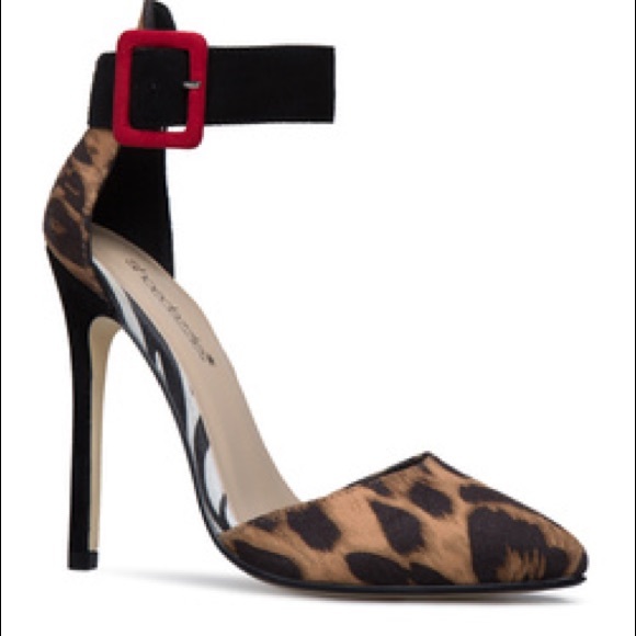 Animal Print Pumps with Buckle - Picture 2 of 7